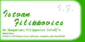 istvan filippovics business card